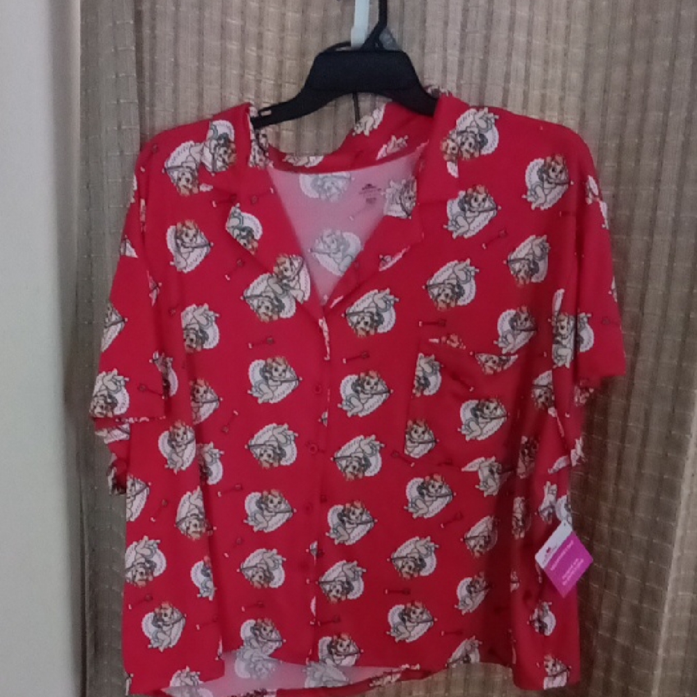 Valentine Day Women's Cherubs 2 Pcs PJ Shorts Set